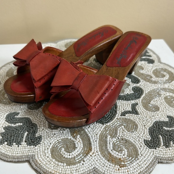 Meadein Brazil vintage wooden heels - Picture 6 of 7